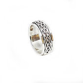 Bague anti stress argent 925