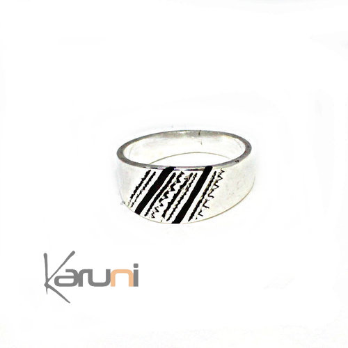 Bague Anneau Alliance Argent Massif Ebene 1140
