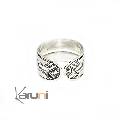 Bague réglable Reversible Argent Massif 1141