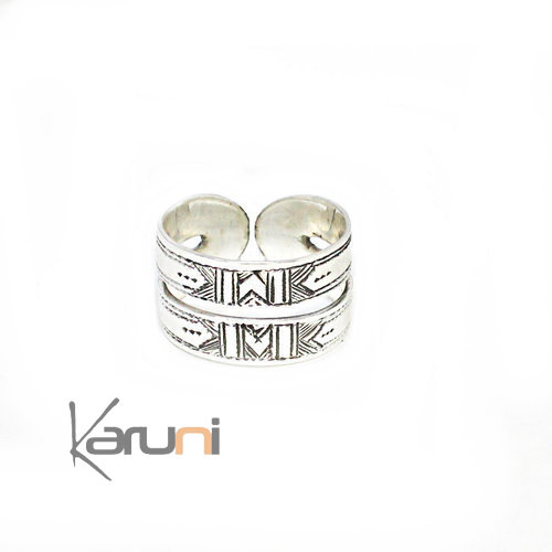 Bague réglable Reversible Argent Massif 1141