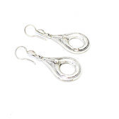 Boucles d'oreilles argent plein