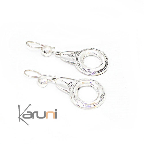 Boucles rondes argent 925