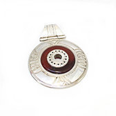 pendentif argent 925 agate rouge