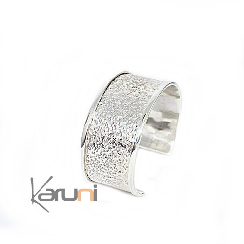 Bracelet Argent Massif Martelé Karuni Design 3115