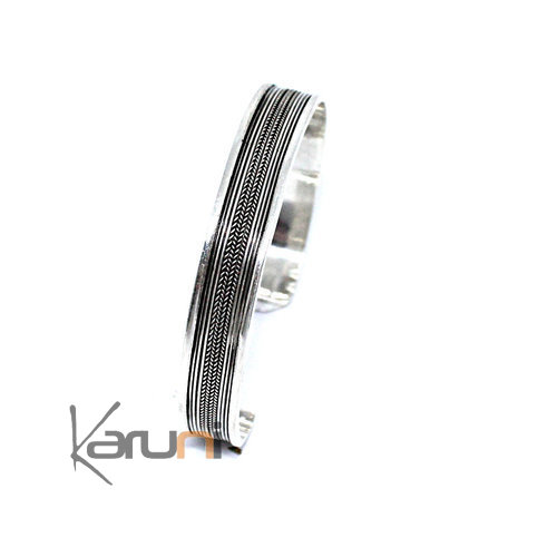 Bracelet argent tresse