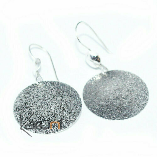 Boucles argent massif martel