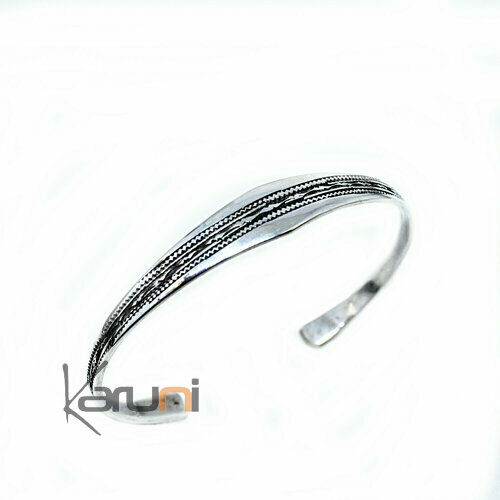 bracelet argent massif grav