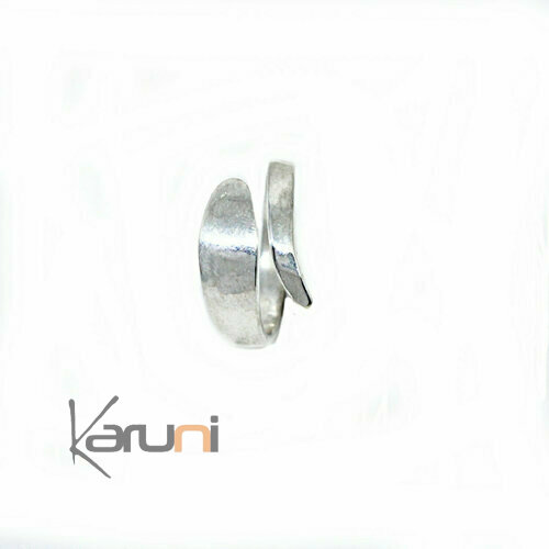 Bague Réglable Bronze bain argent Vero 1158