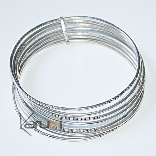 Bijoux Touareg Ethniques Bracelet Semainier en Argent 01 b