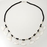 Bijoux Ethniques Touareg Collier en argent shat-shat lotus perles 3 d