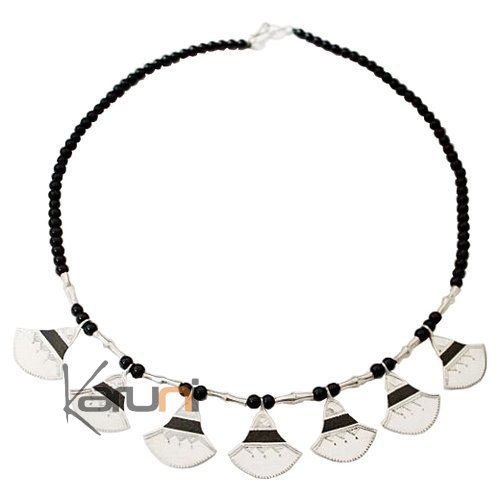 Bijoux Ethniques Touareg Collier en argent shat-shat lotus bne c