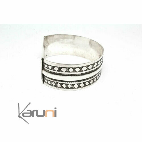 Bracelet argent 925 Plat losanges