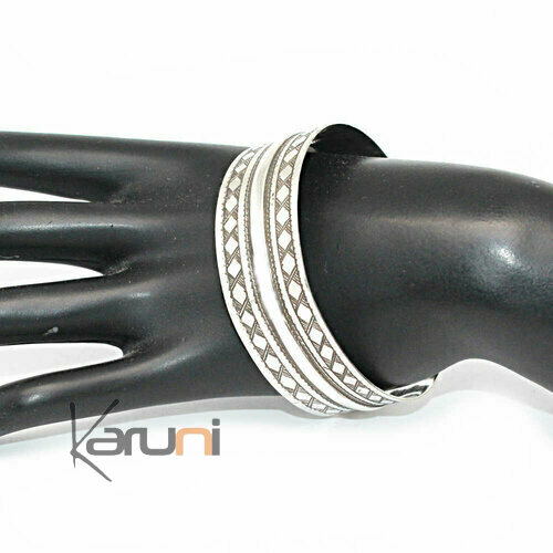 Bracelet argent 925 Plat losanges