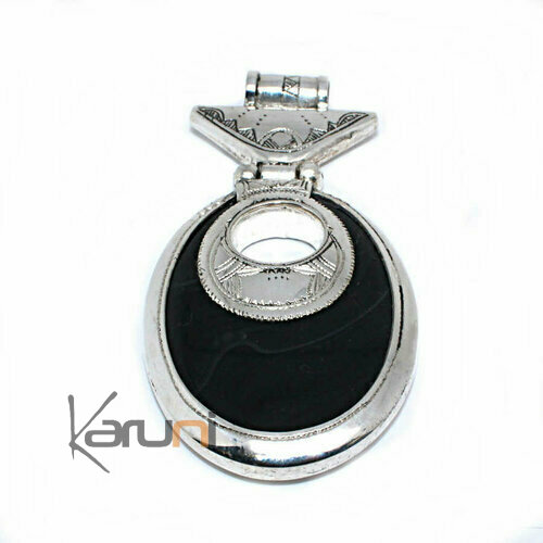 Pendentif Argent 925 Onyx Rugb