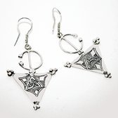 Bijoux Touareg Ethniques Boucles d'oreilles en Argent 77 Fibules Berbres