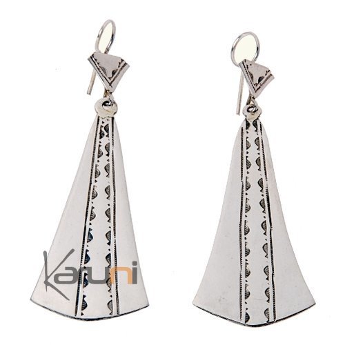 Boucles d'oreilles touareg en argent pendants 2