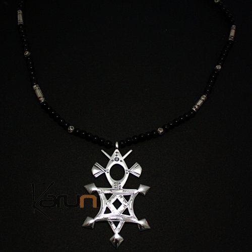 Collier touareg argent Croix du Sud de Karaga - Niger b