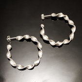 Bijoux Ethniques Touareg Boucles d'oreilles Croles en argent 40 Design Twist