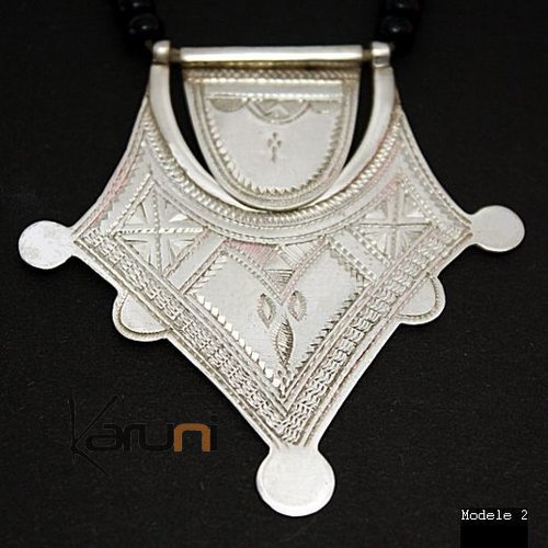 Bijoux Touareg Ethniques Collier en argent Etoile 01 - KARUNI