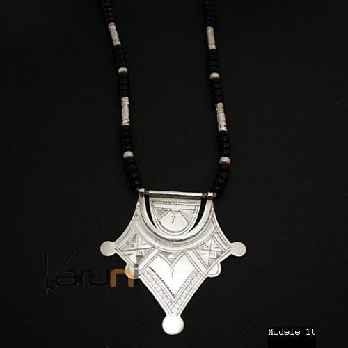 Bijoux Touareg Ethniques Collier en argent Etoile 05 - KARUNI b