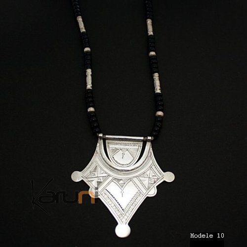 Bijoux Touareg Ethniques Collier en argent Etoile 05 - KARUNI