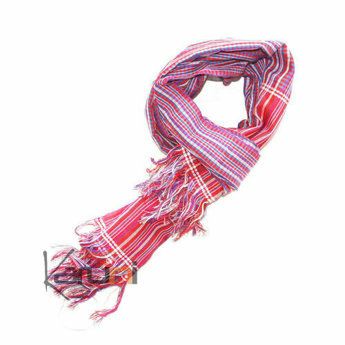 Krama Cheche Foulard Echarpe Cambodge Rouge