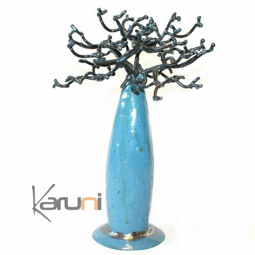 Arbre à bijoux Baobab Decoration bleu