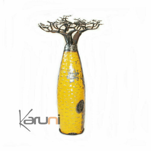 Arbre Baobab 60 cm Jaune Noir