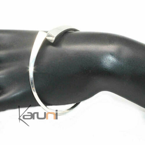 Bracelet argent 925 croisé lisse