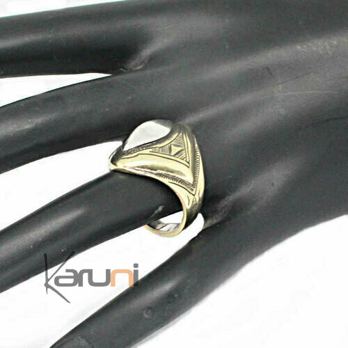 Bague Chevaliere Bronze Doré Argent 925