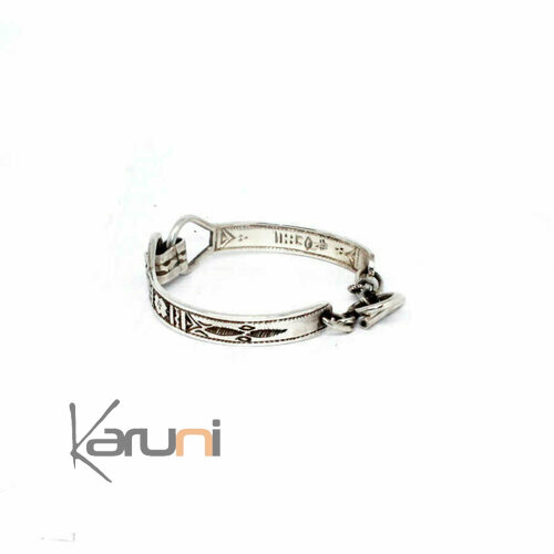 Bracelet Gourmette Argent 925 Gravé