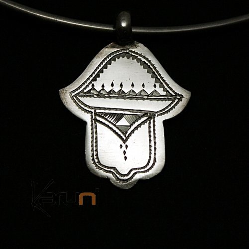 Collier Pendentif en Argent Petite Main de Fatma Khamsa 03