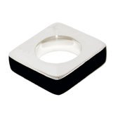 Bijoux Touareg Ethniques Bague Anneau Alliance carr design argent bne homme/femme