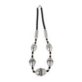 Collier touareg argent Grande Dame perles d'bne - ethnique a