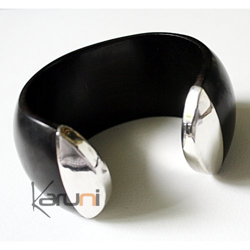 Bracelet Ebène et Argent 03 - KARUNI