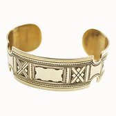 Bijoux Touareg Ethniques  Bracelet large en bronze - KARUNI