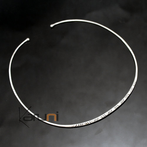 Bijoux Ethniques Africains Touareg Collier Tour de Cou en Argent 750 de Mauritanie 03