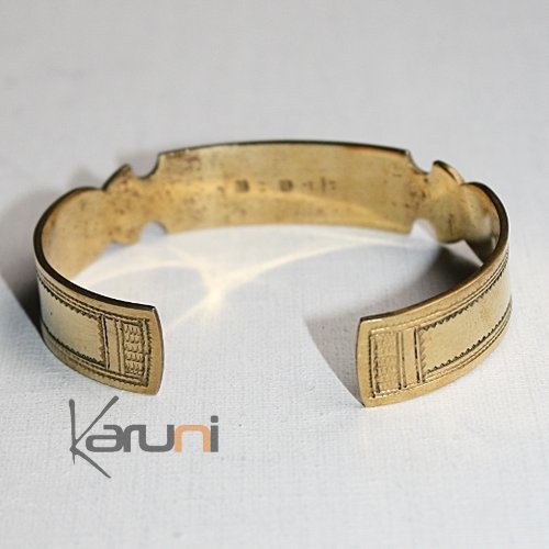 Bijoux Touareg Ethniques Bracelet grav en bronze 01 - KARUNI c