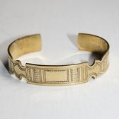 Bijoux Touareg Ethniques Bracelet grav en bronze 01 - KARUNI