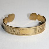 Bijoux Touareg Ethniques Bracelet grav en bronze 02 - KARUNI