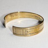 Bijoux Touareg Ethniques Bracelet grav en bronze 03 - KARUNI b