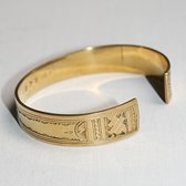 Bijoux Touareg Ethniques Bracelet grav en bronze 03 - KARUNI c