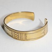 Bijoux Touareg Ethniques Bracelet grav en bronze 04 - KARUNI