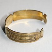 Bijoux Touareg Ethniques Bracelet grav en bronze 05 - KARUNI c