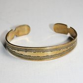 Bijoux Touareg Ethniques Bracelet grav en bronze 06 - KARUNI