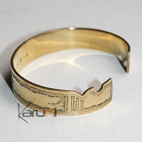 Bijoux Touareg Ethniques Bracelet grav en bronze 07 - KARUNI c