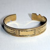 Bijoux Touareg Ethniques Bracelet grav en bronze 07 - KARUNI