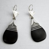 Boucles d'oreilles touareg en argent Pendants d'bne - ethniques