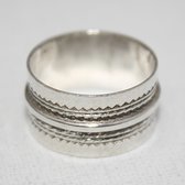Bijoux Touareg Ethniques Argent Bague Anneau Alliance homme-femme semi-large 03 b