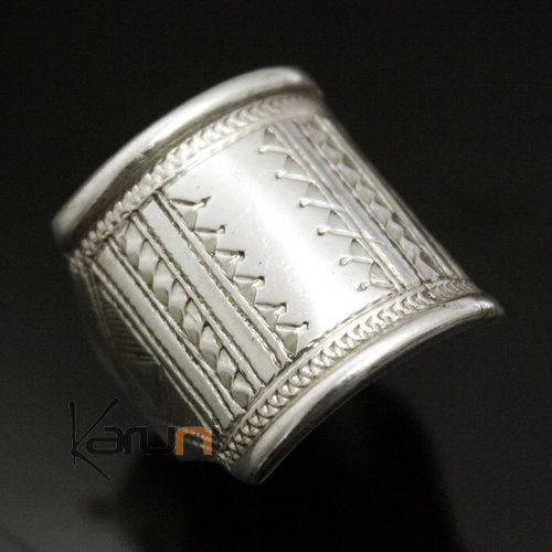 Bijoux Touareg Ethniques Bague Chevalire en Argent Grave homme/femme 02
